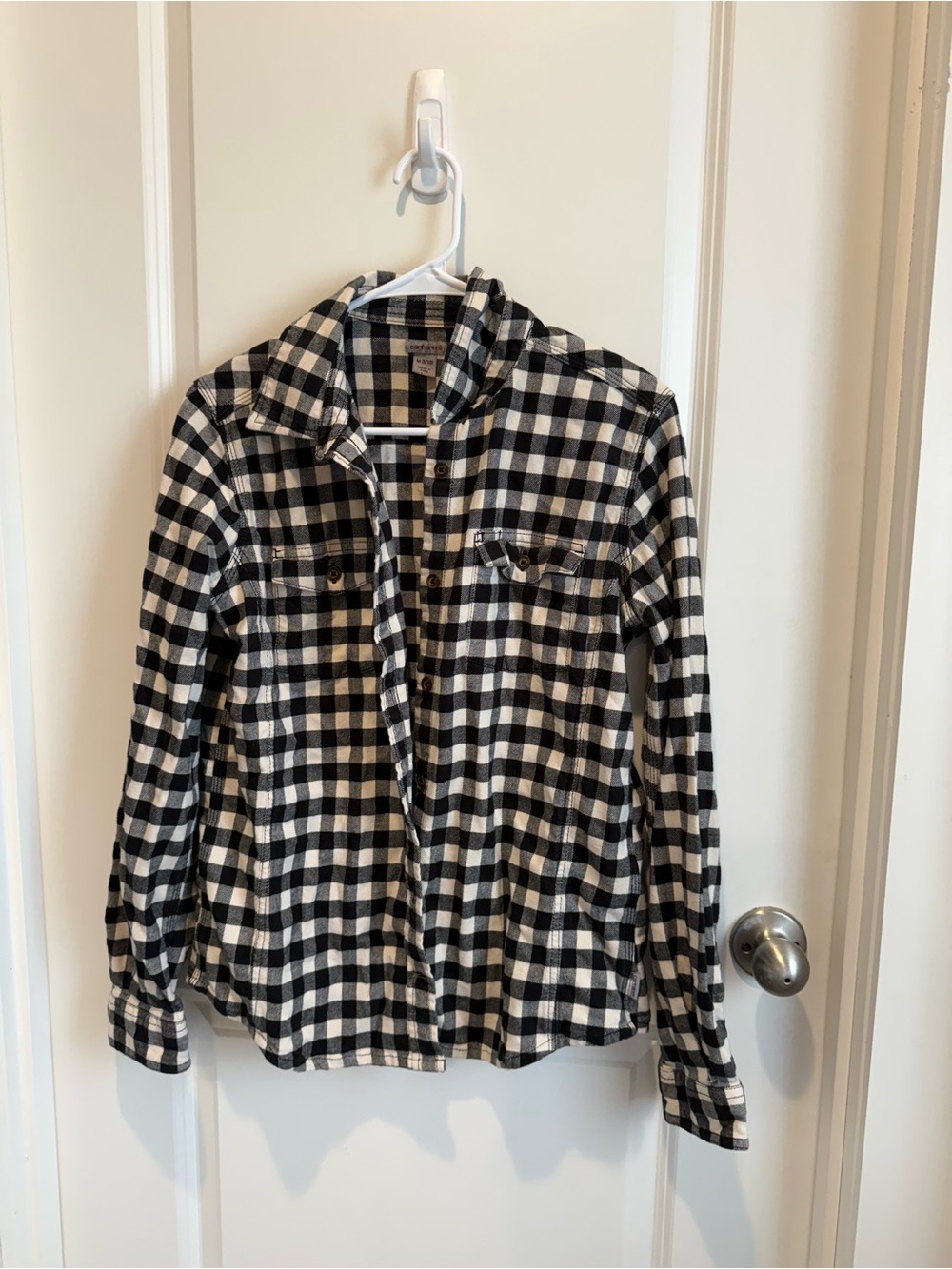 Carhartt Black & White Buffalo Check Button-Down Shirt